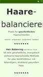 Mobile Screenshot of haare-balancieren.com