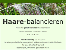Tablet Screenshot of haare-balancieren.com